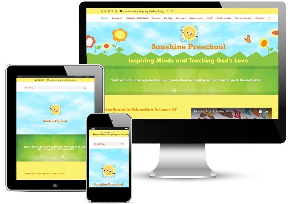 Sonshine Preschool Website