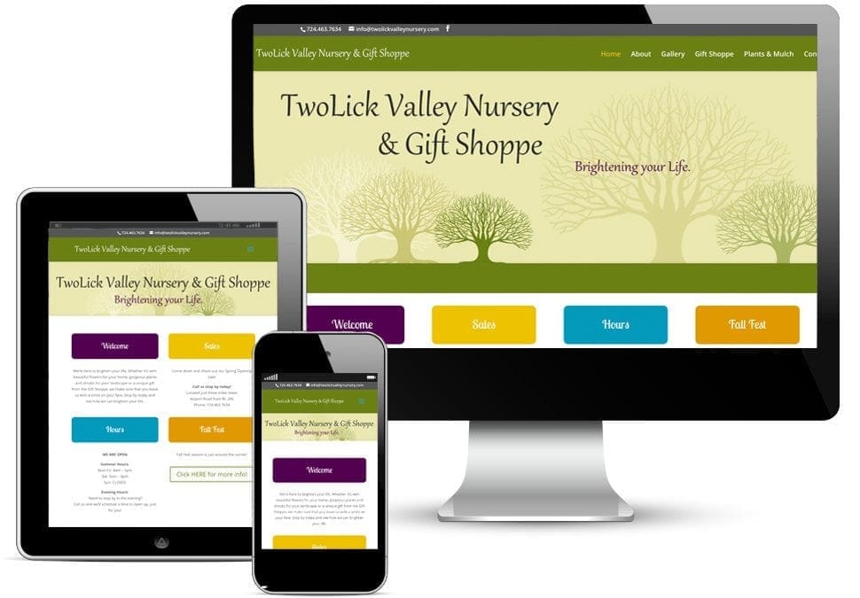 TwoLick Valley Nursery Website Design