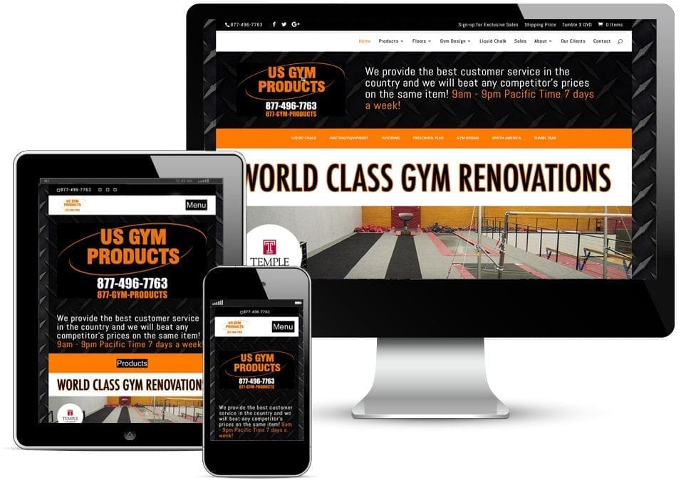 US Gym Products Website