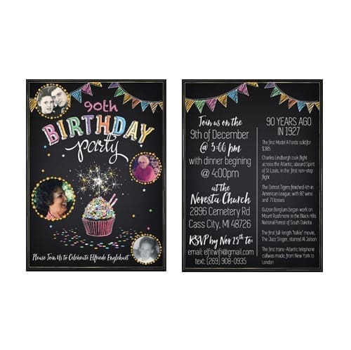 Custom Birthday Party Invites